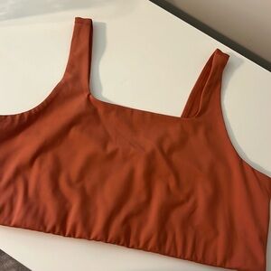 Girlfriend collective women’s size XXL coral/terra-cotta sports bra